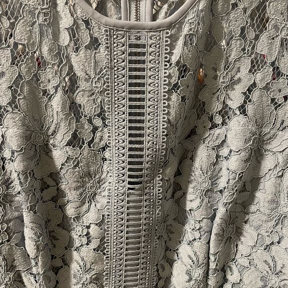 Hobbs London Penny Lace Midi Shift Dress in Light Ice Blue NWOT Size 6 - Picture 5 of 6